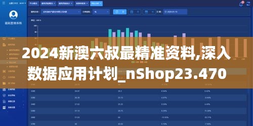 2024新澳六叔最精准资料,深入数据应用计划_nShop23.470-6