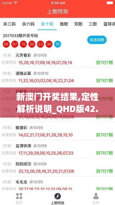 新澳门开奖结果,定性解析说明_QHD版42.109-2