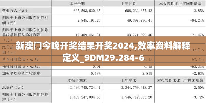 新澳门今晚开奖结果开奖2024,效率资料解释定义_9DM29.284-6