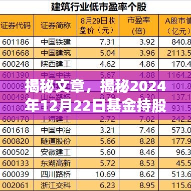 揭秘，基金持股实时监控变化——深度解析要点与趋势（2024年12月22日）