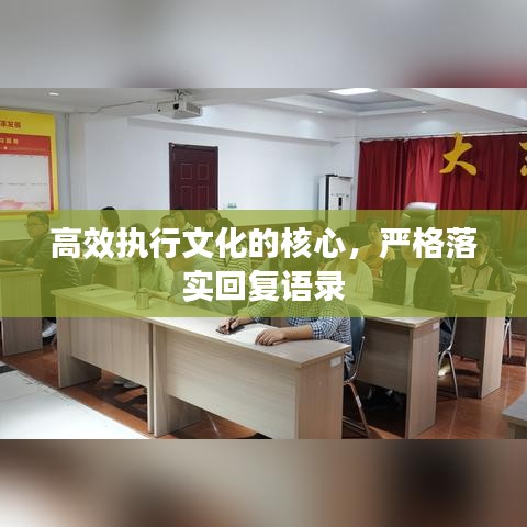 高效执行文化的核心，严格落实回复语录