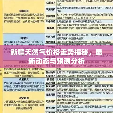 新疆天然气价格走势揭秘，最新动态与预测分析