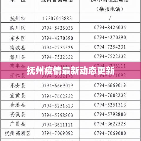 抚州疫情最新动态更新