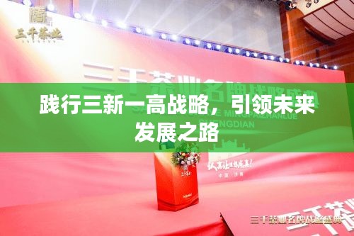 践行三新一高战略，引领未来发展之路