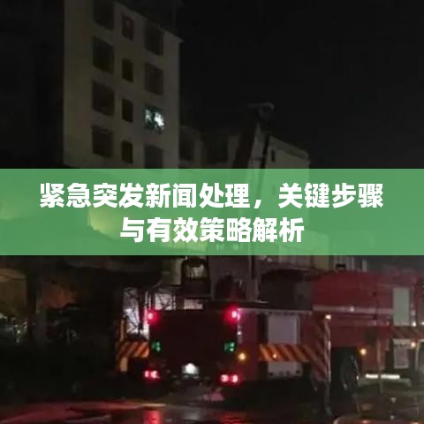紧急突发新闻处理，关键步骤与有效策略解析
