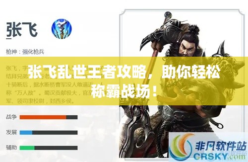 张飞乱世王者攻略，助你轻松称霸战场！