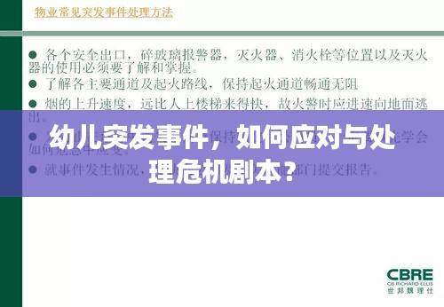 幼儿突发事件，如何应对与处理危机剧本？