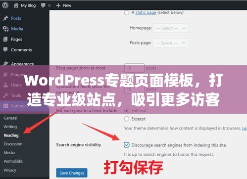 WordPress专题页面模板，打造专业级站点，吸引更多访客目光！