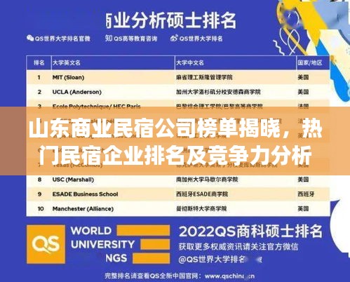 山东商业民宿公司榜单揭晓，热门民宿企业排名及竞争力分析