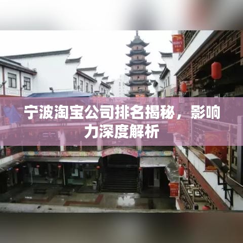 宁波淘宝公司排名揭秘，影响力深度解析