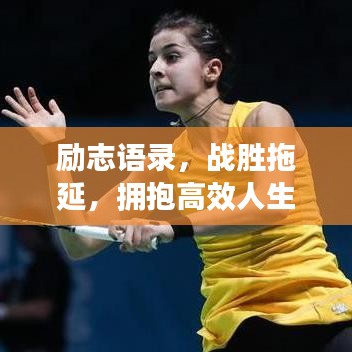 励志语录，战胜拖延，拥抱高效人生！