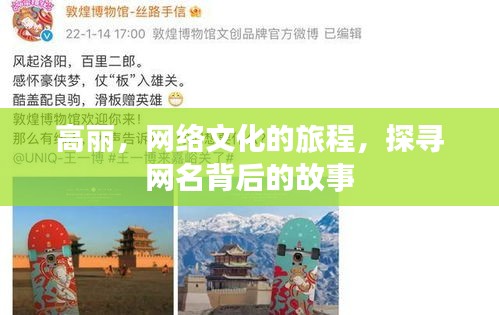 高丽，网络文化的旅程，探寻网名背后的故事