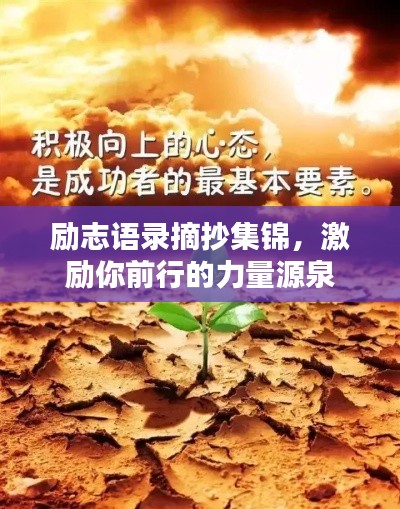 励志语录摘抄集锦，激励你前行的力量源泉