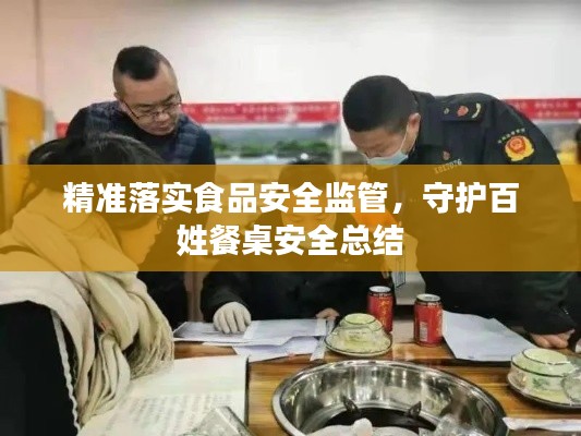 精准落实食品安全监管，守护百姓餐桌安全总结