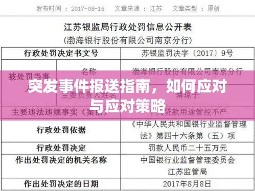 突发事件报送指南，如何应对与应对策略