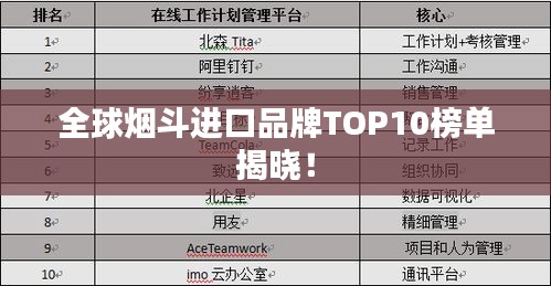 全球烟斗进口品牌TOP10榜单揭晓！