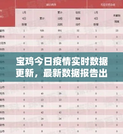 宝鸡今日疫情实时数据更新，最新数据报告出炉！