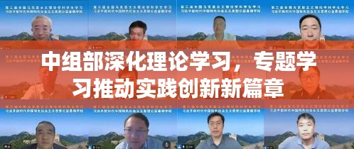 中组部深化理论学习，专题学习推动实践创新新篇章