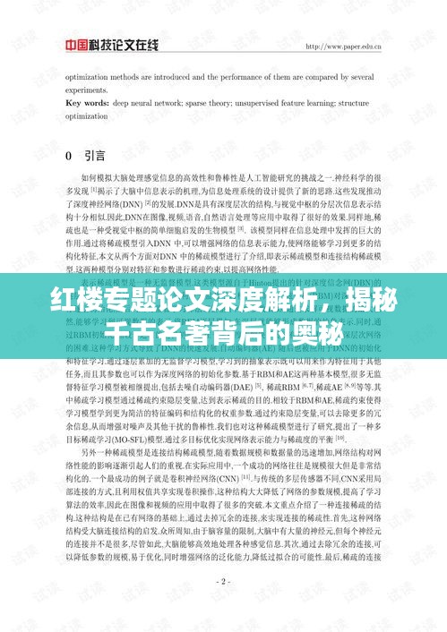 红楼专题论文深度解析，揭秘千古名著背后的奥秘