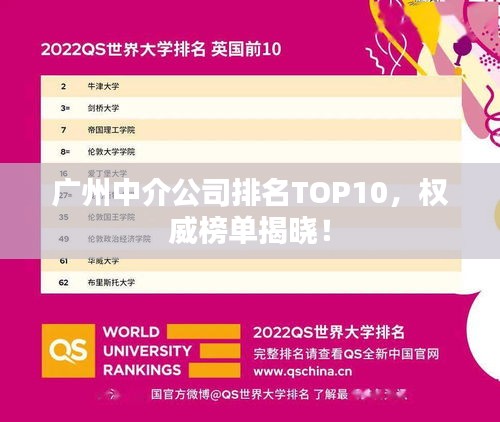 广州中介公司排名TOP10，权威榜单揭晓！