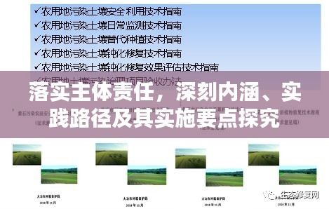 落实主体责任，深刻内涵、实践路径及其实施要点探究