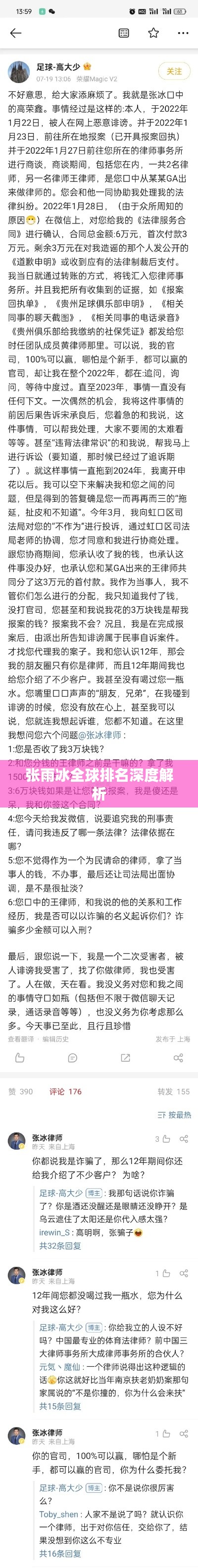 张雨冰全球排名深度解析