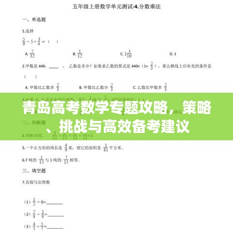 青岛高考数学专题攻略，策略、挑战与高效备考建议