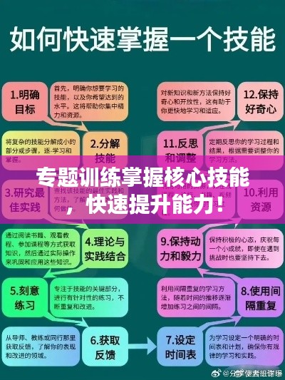 专题训练掌握核心技能，快速提升能力！