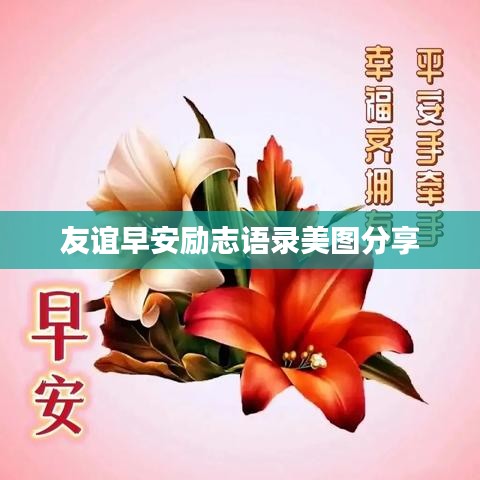 友谊早安励志语录美图分享